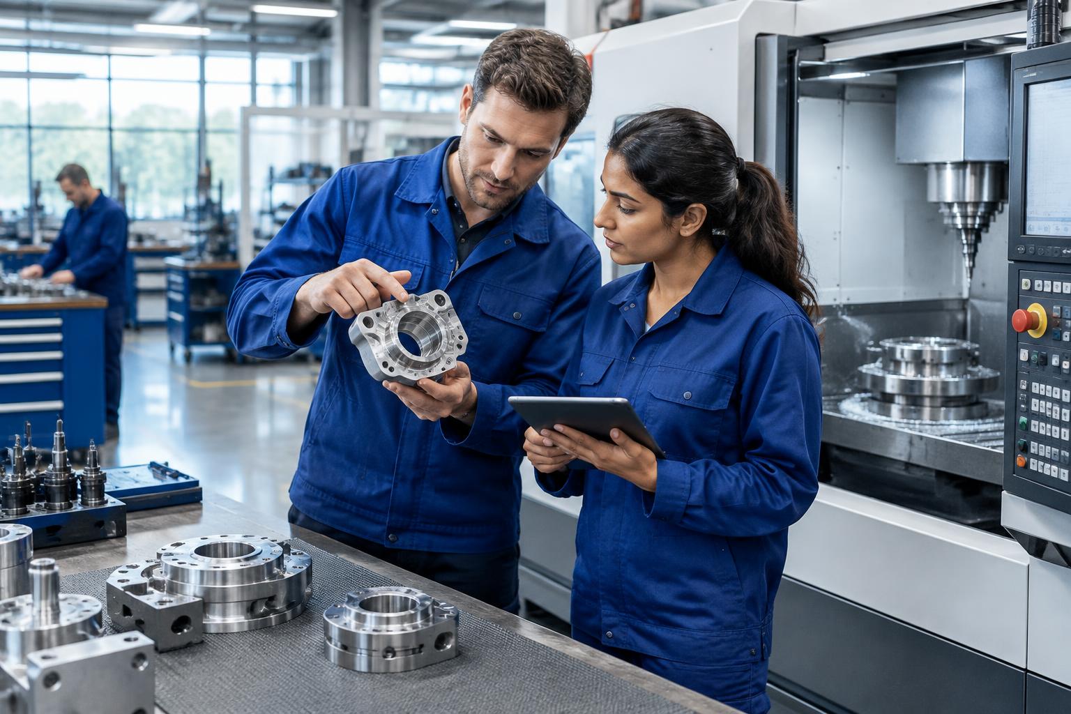 Manufacturing & Engineering professionals at work