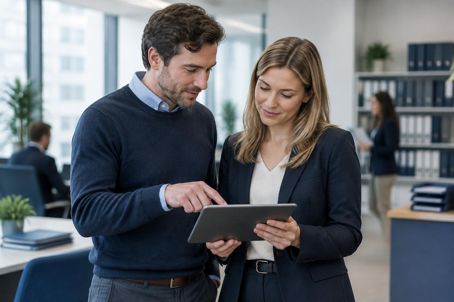 Financial & Legal professionals at work