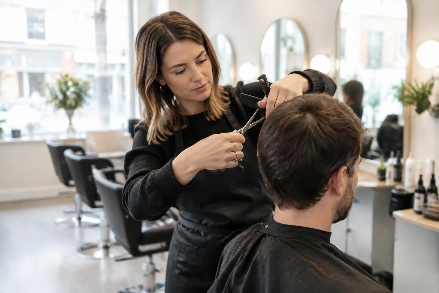 Hair & Salon professionals at work